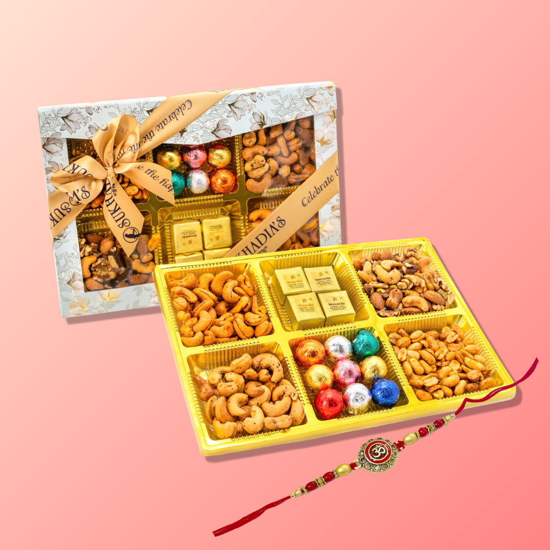 Marble Lotus Large Assortment with Rakhi