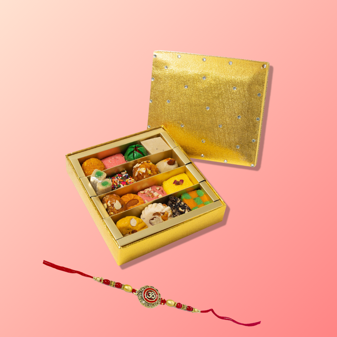 Golden Sweets with Rakhi