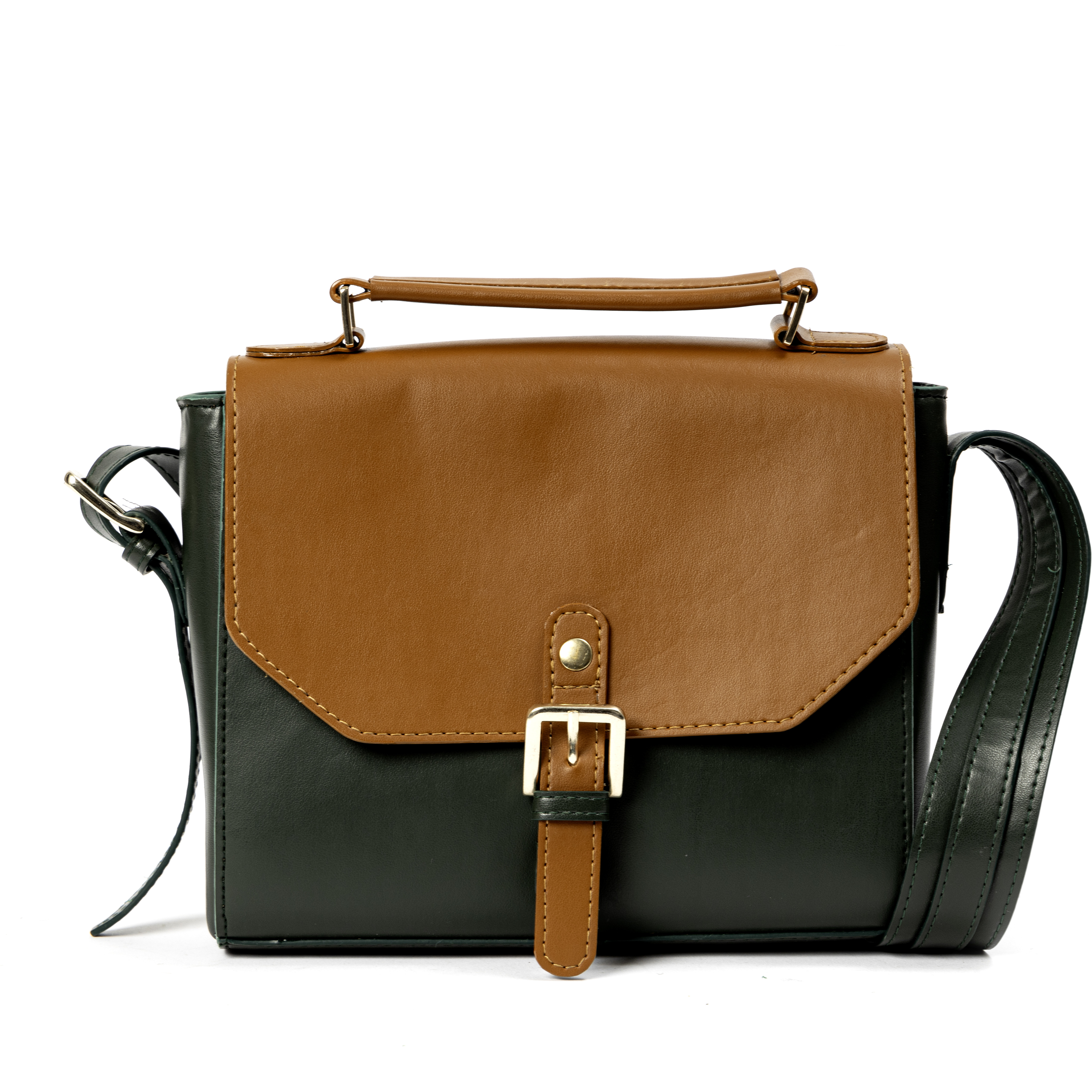 Juniper Vegan Leather Sling Bag - Green