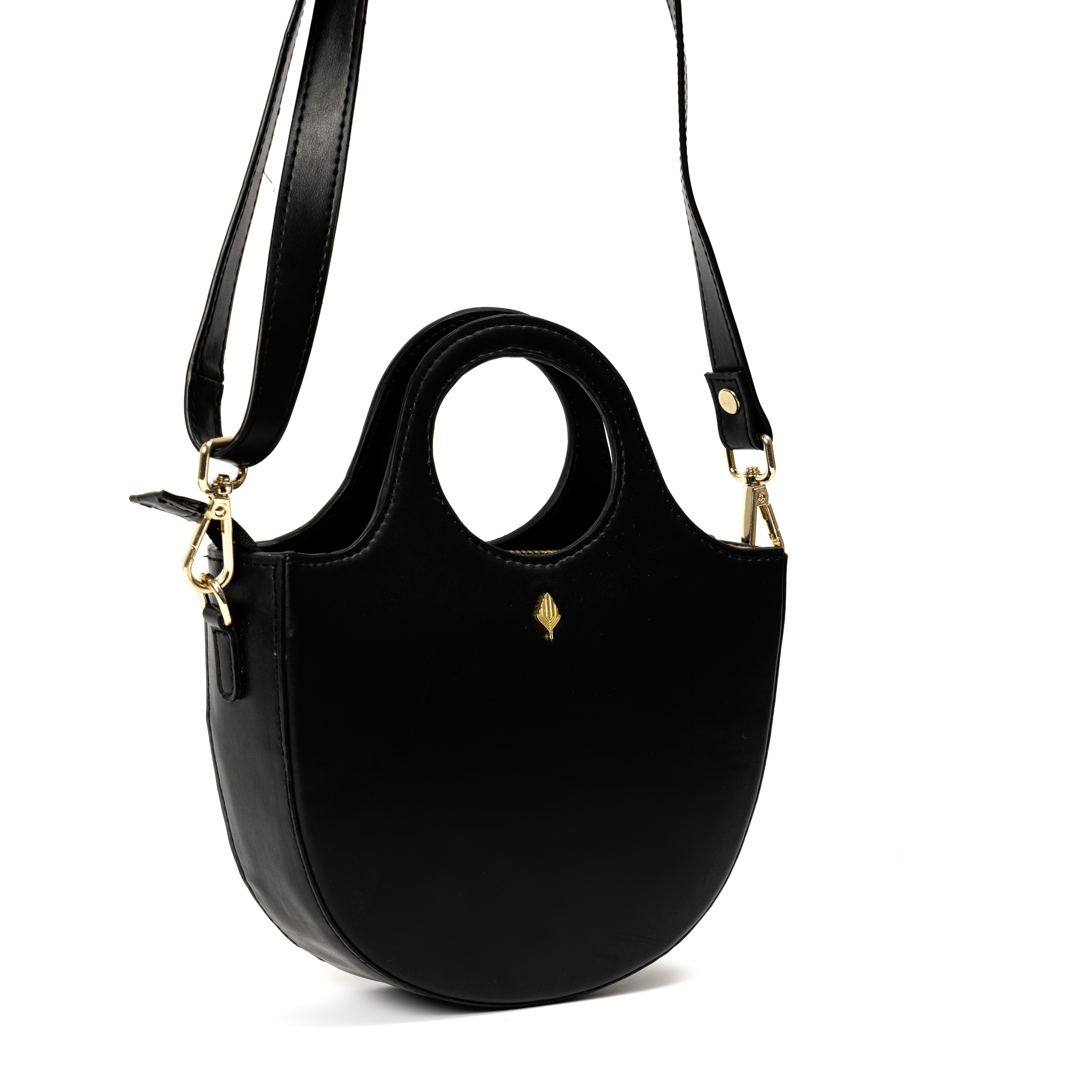 Savannah Vegan Leather Sling Black & Blue