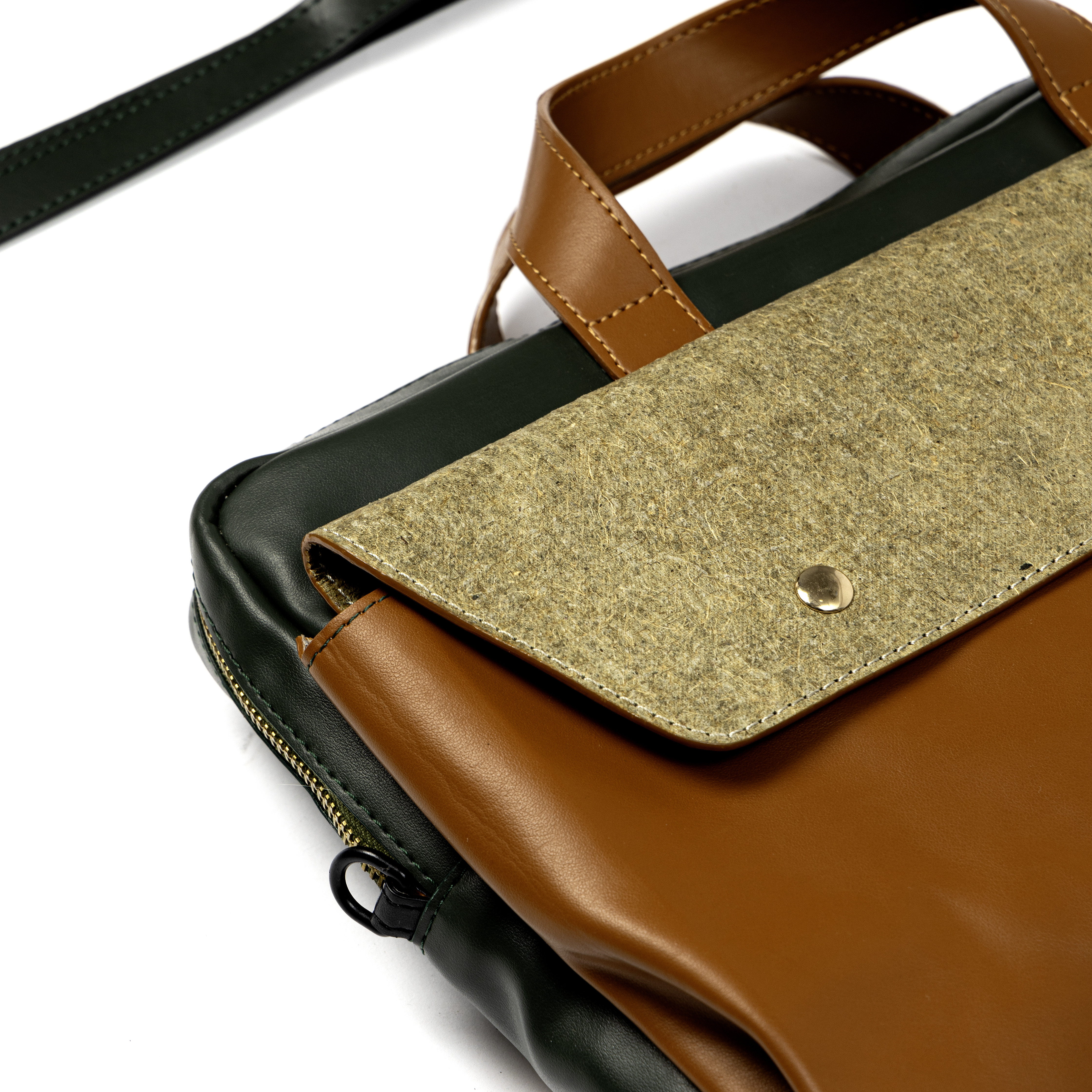 Willow Laptop Sleeve Black & Gingerbread