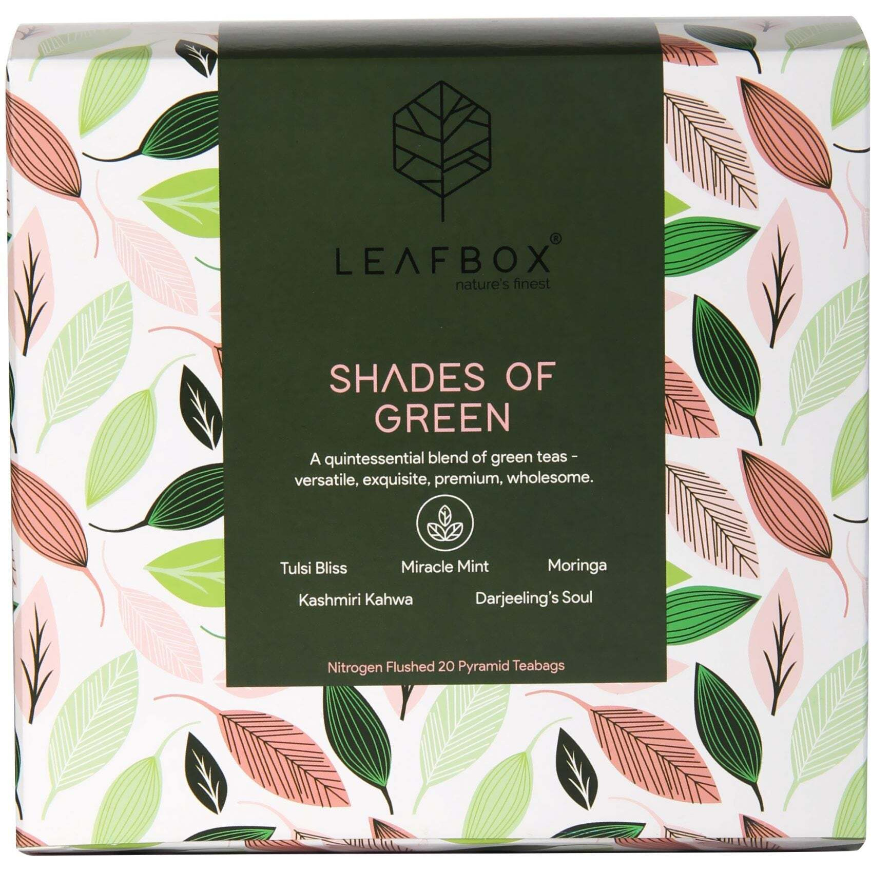 Leaf Box Shades of Green - 20 Tea Bags