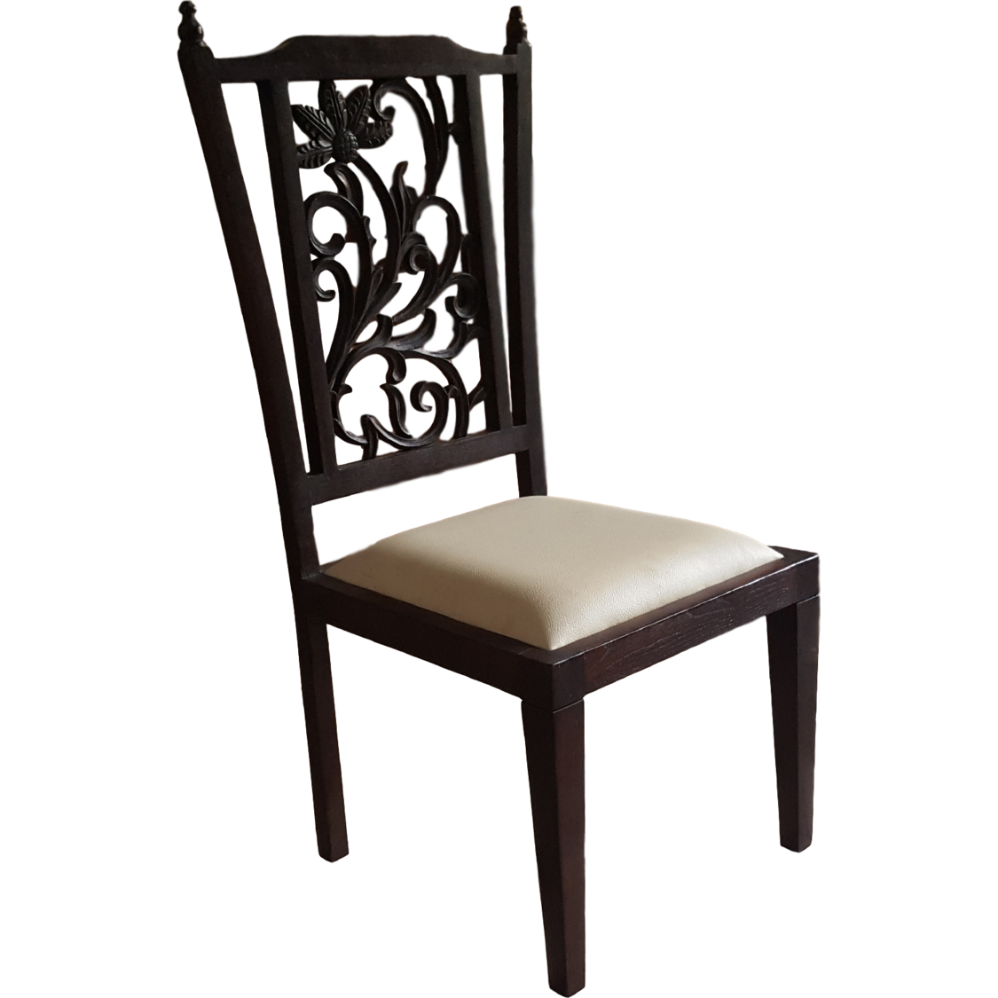 Buy Online Teak Wood Carved Back Dining Chair from USA - Zifiti.com - Page