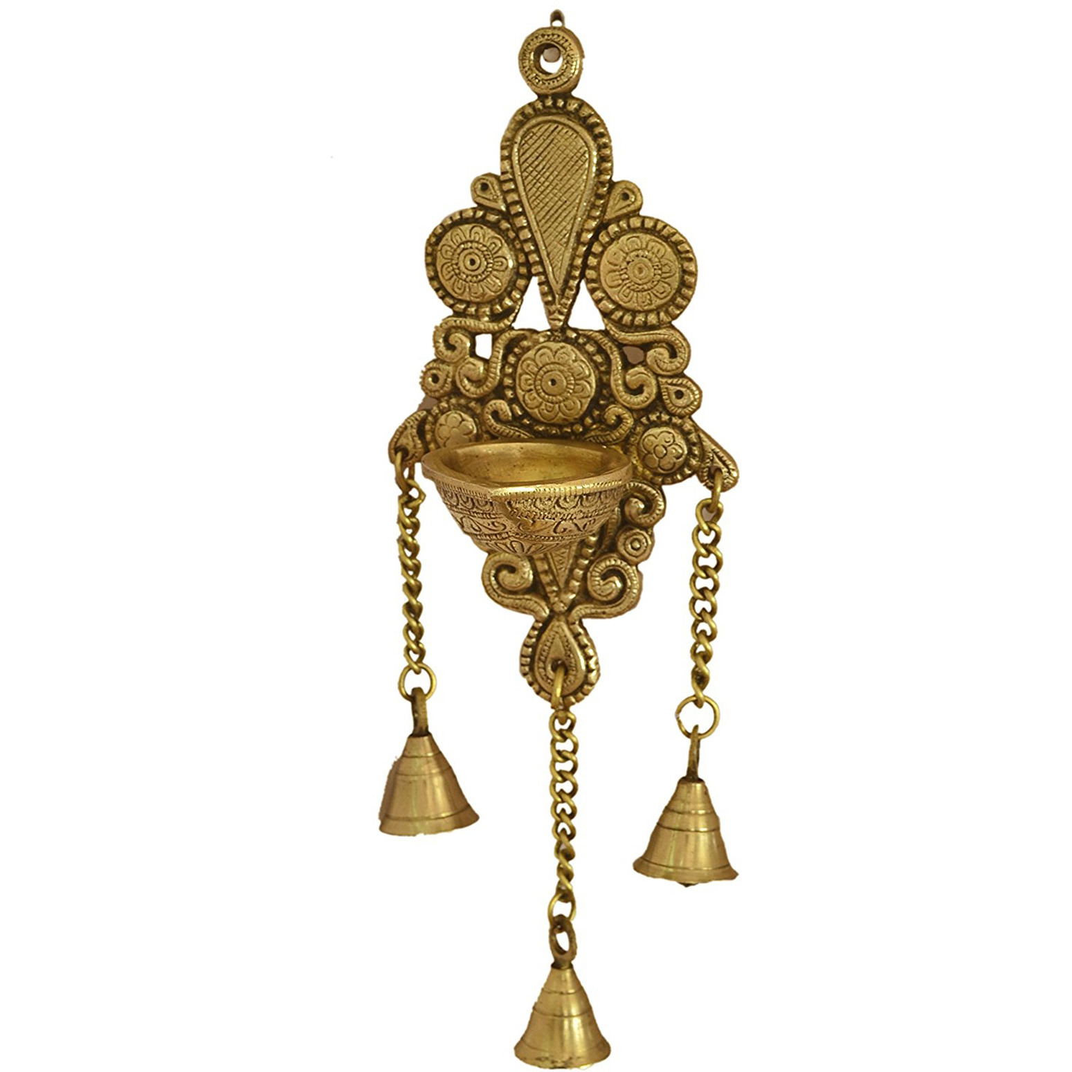 Buy Online Aakrati Wall Hanging Deepak Also As Candle Stand With