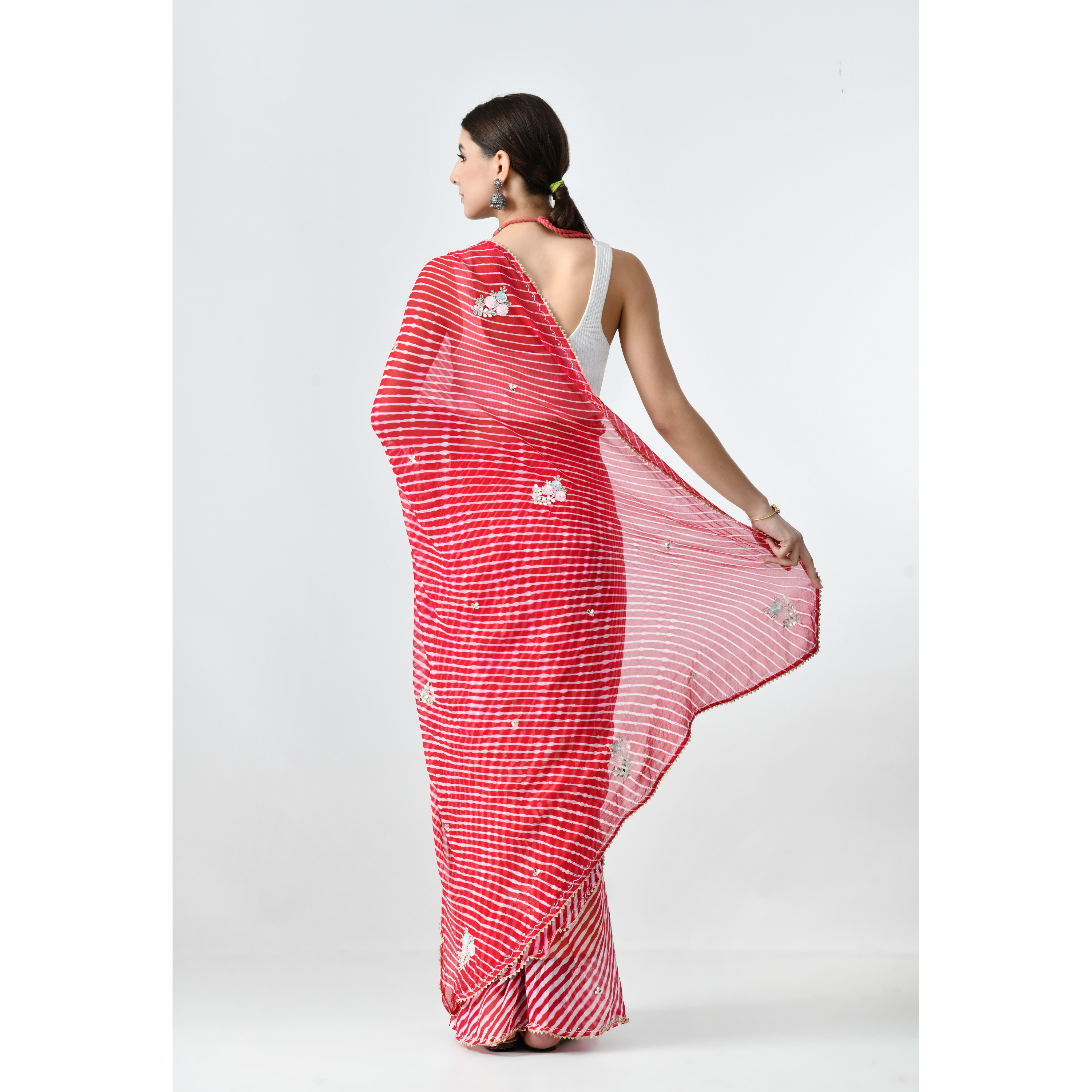 Georgette Laheria Saree