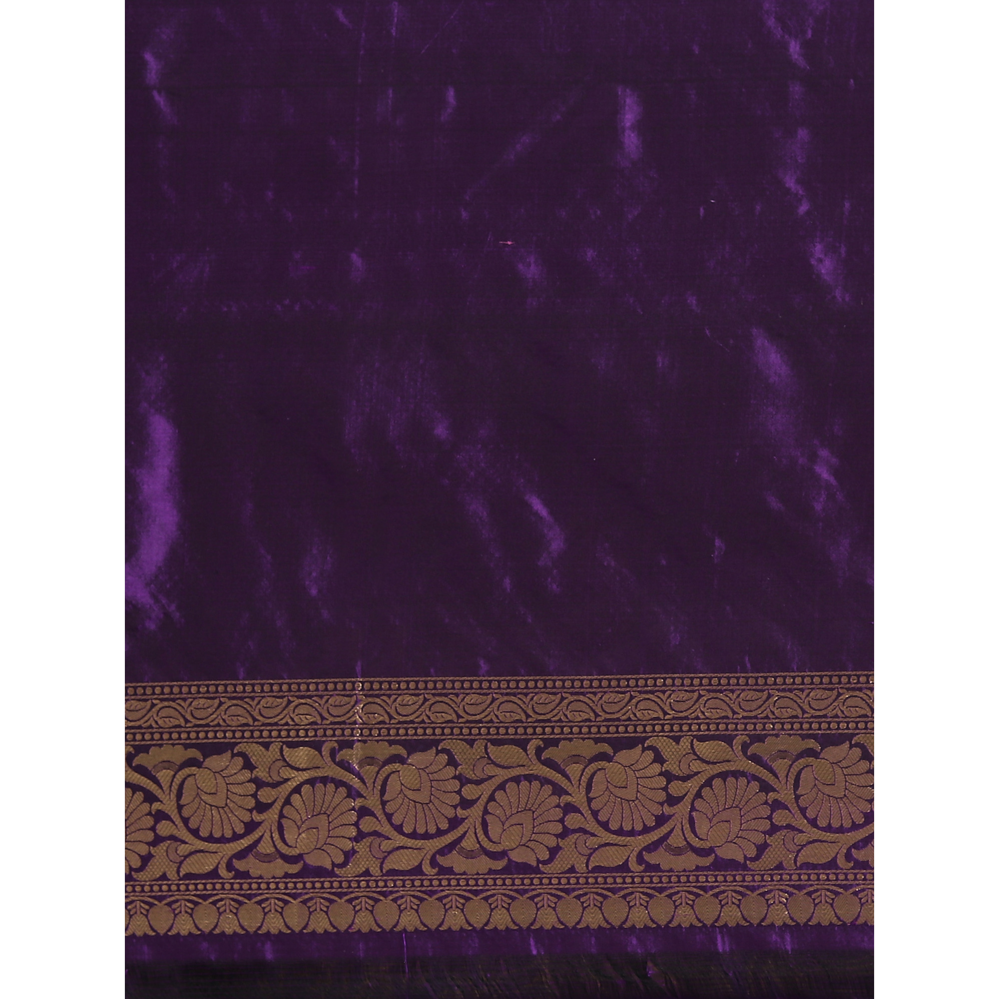 The Weavers Shop By Raavi Pure Kataan Silk Hand Woven Saree With Unstitched Blouse - Purple