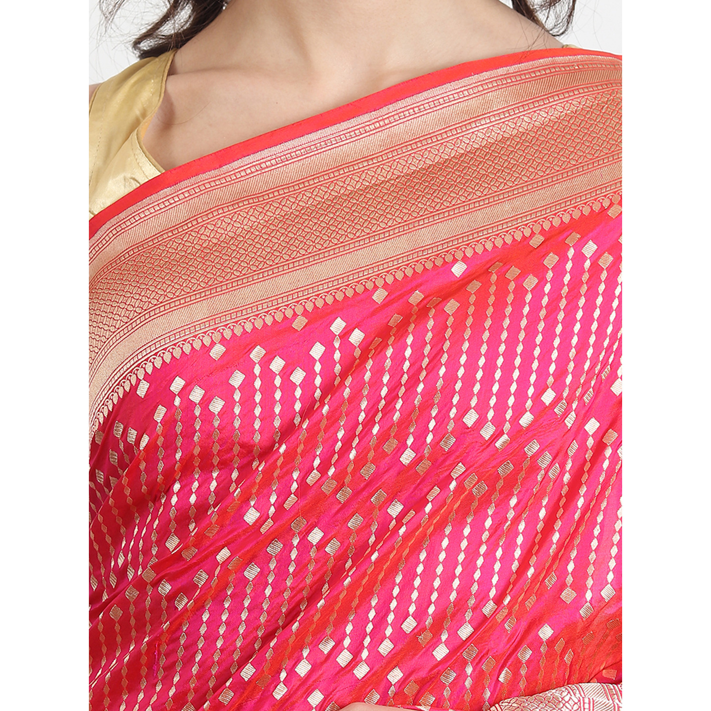 The Weavers Shop By Raavi Brocade Pure Katan Silk Banarasi Saree