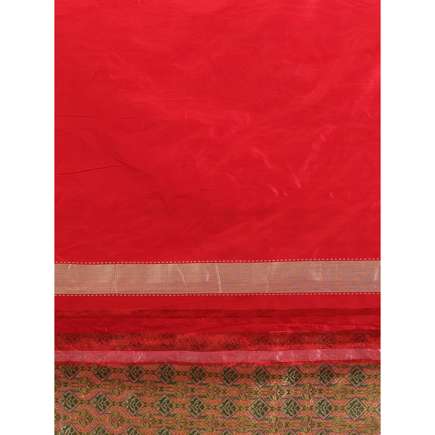 The Weavers Shop By Raavi Brocade Pure Katan Silk Handloom Banarasi Saree With Unstitched Blouse