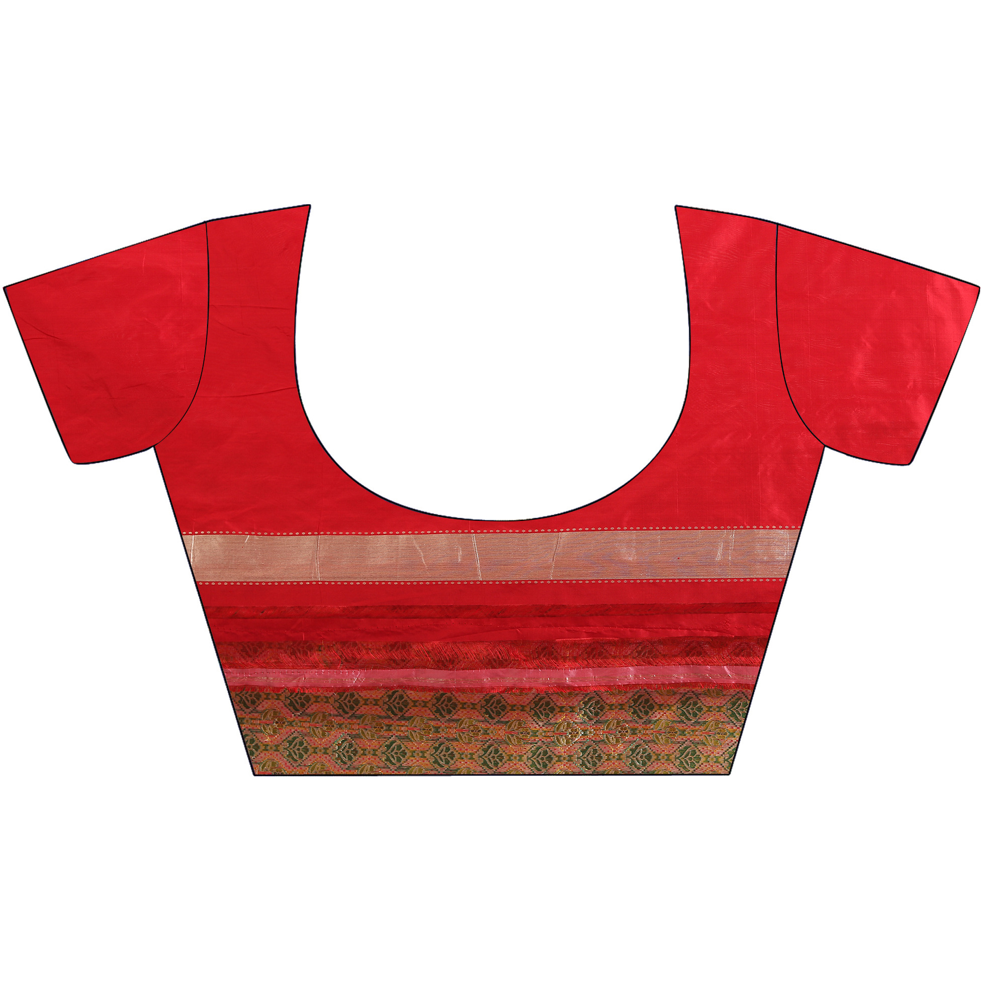 The Weavers Shop By Raavi Brocade Pure Katan Silk Handloom Banarasi Saree With Unstitched Blouse