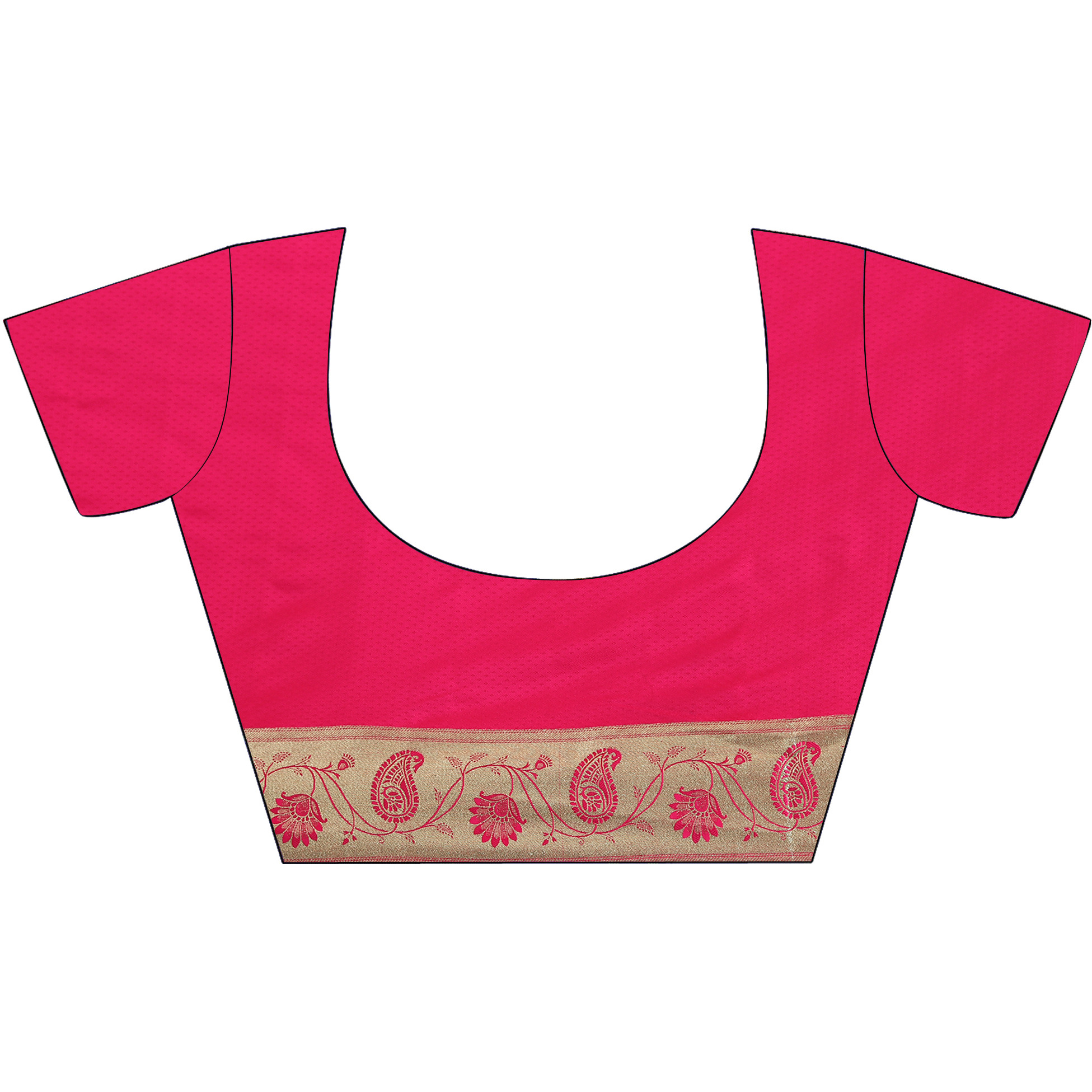 The Weavers Shop By Raavi Pure Banarsi Silk Saree With Unstitched Blouse