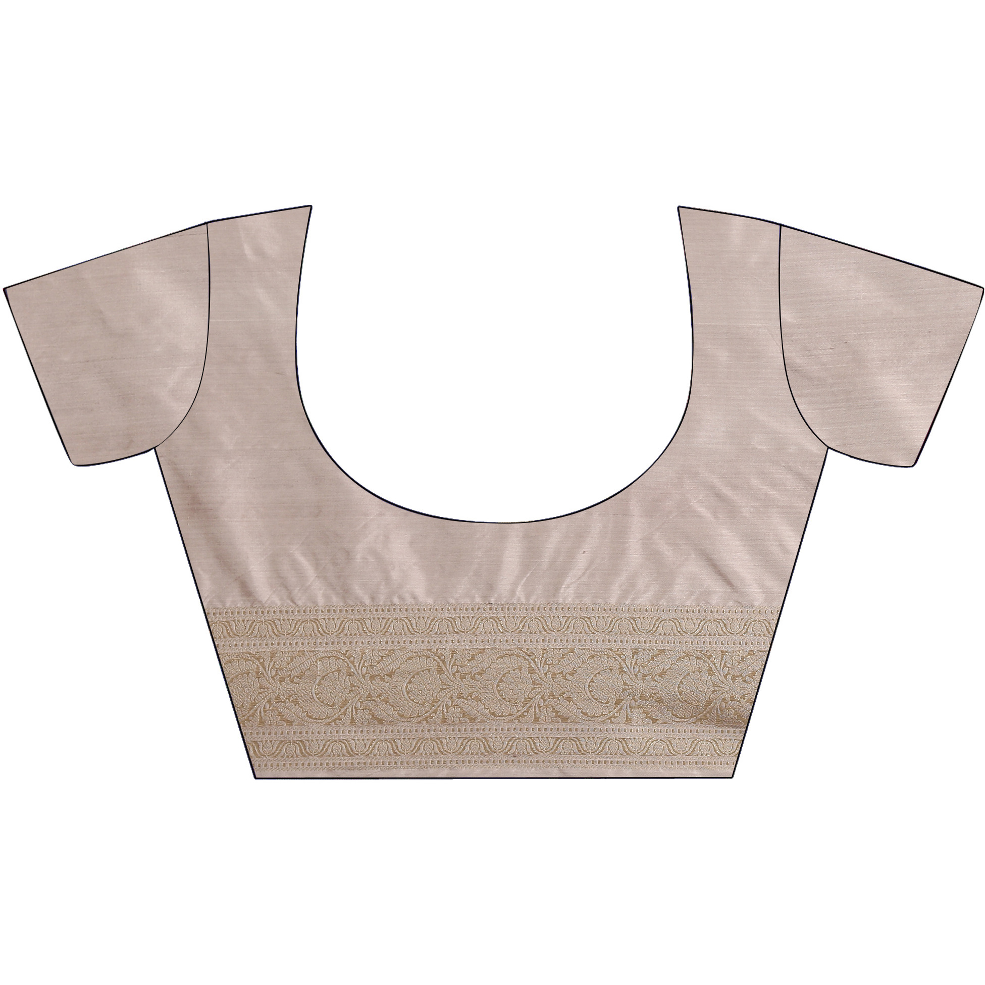 The Weavers Shop By Raavi Brocade Pure Katan Silk Handloom Banarasi Saree With Unstitched Blouse