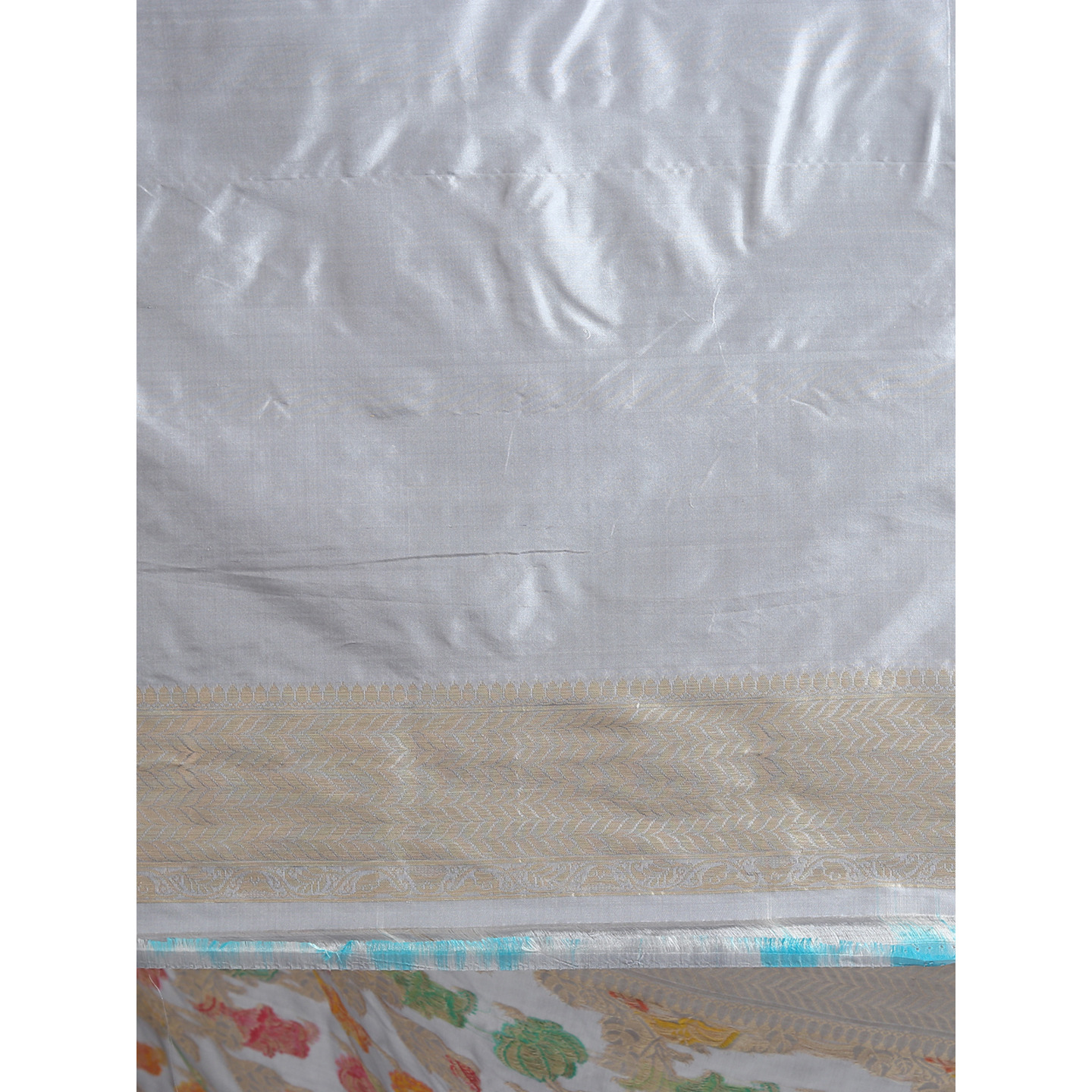 The Weavers Shop By Raavi Brocade Pure Katan Silk Handloom Banarasi Saree With Unstitched Blouse