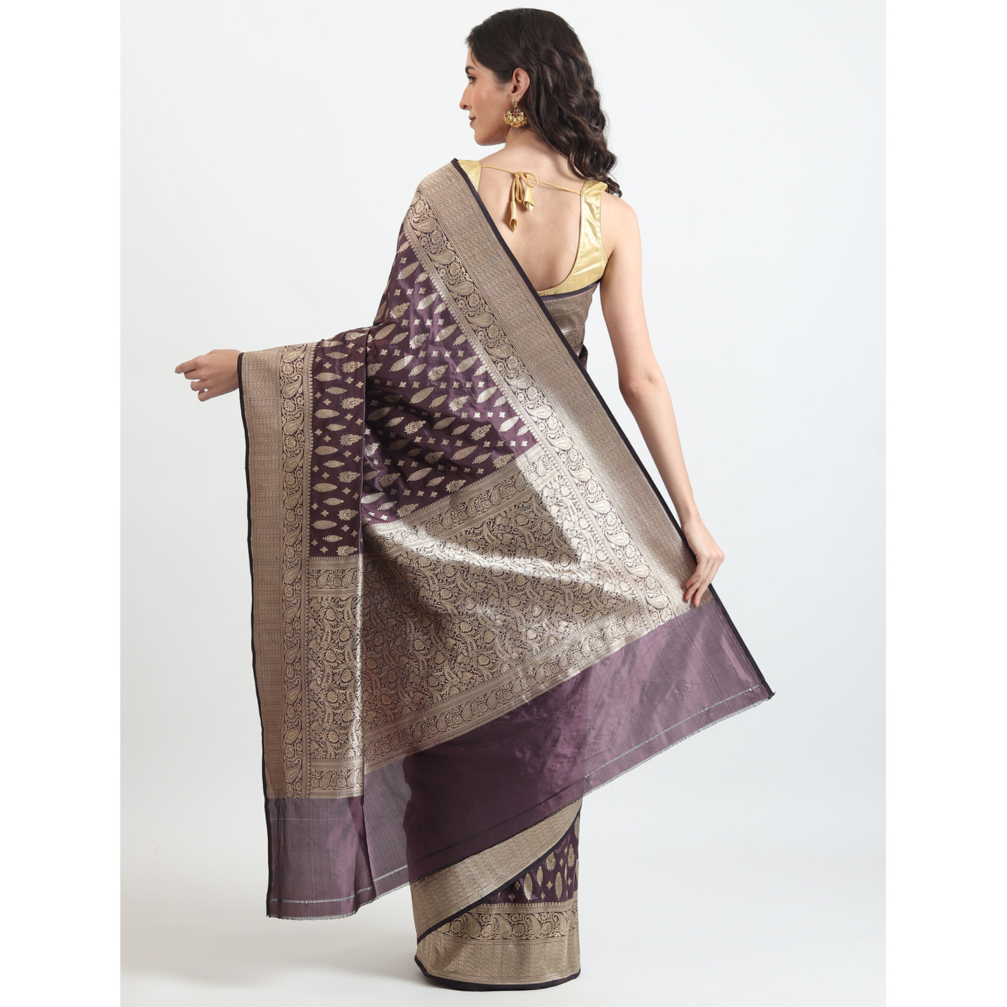 The Weavers Shop By Raavi Handloom Kataan Silk Saree