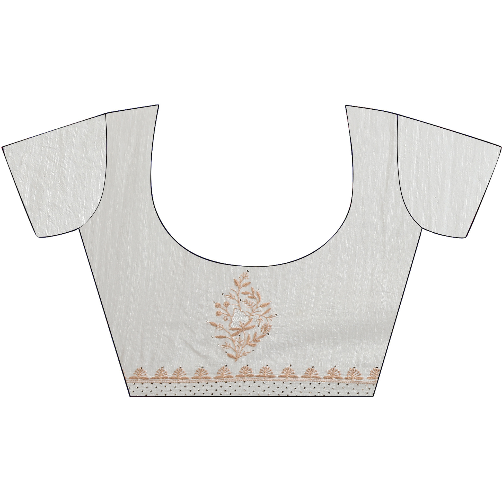 The Weavers Shop By raavi Chanderi Linen Chikankari Hand Hmbroidery Saree