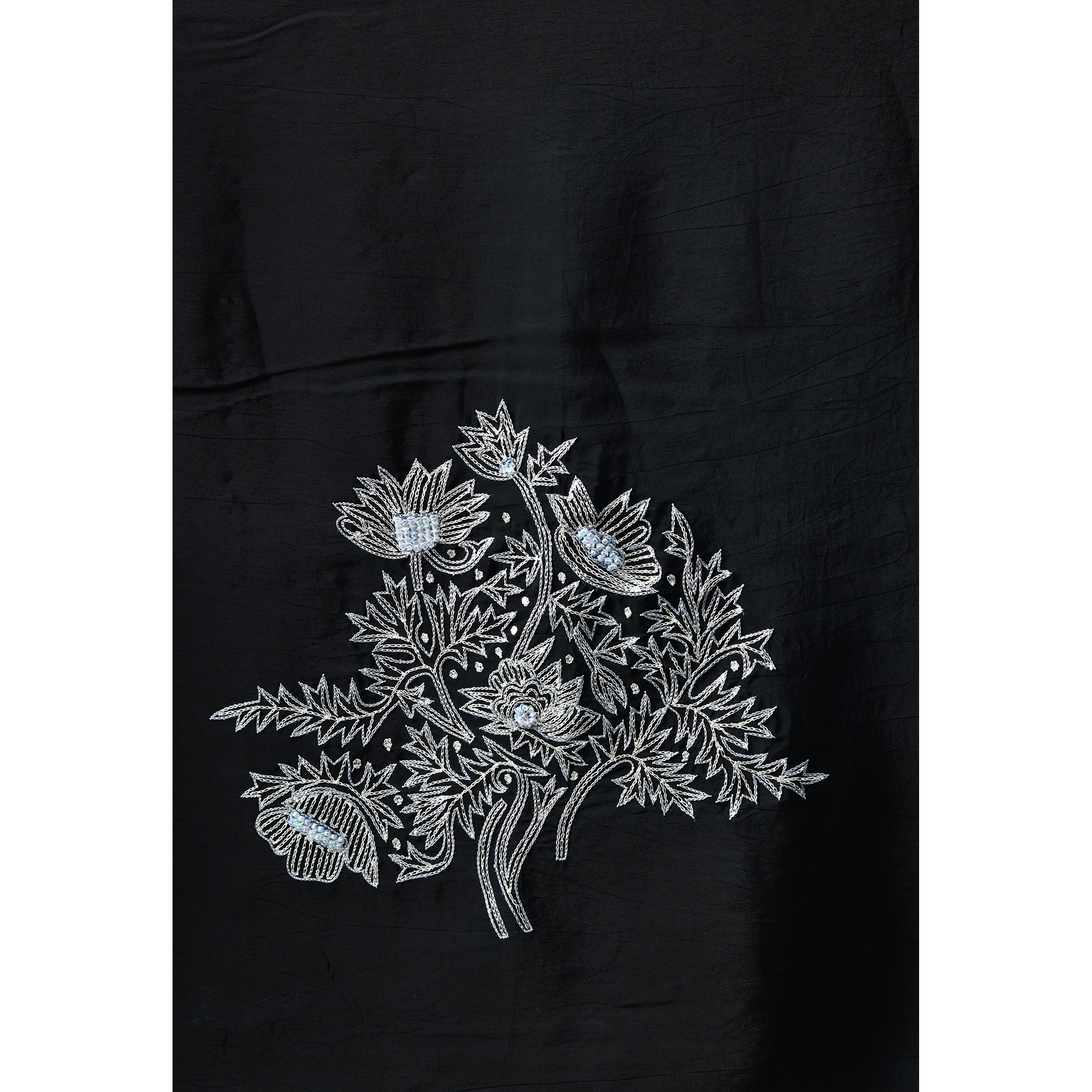 Pure Chinon Chiffon With Kassab Jaal Tilla Work