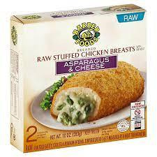 Barber Foods Asparagus and Cheese Stuffed Chicken Breast, 10 Ounce (Pack of  12)