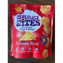 Brazi Bites Brazilian Cheese Bread (3 Cheese Pizza, 6-Pack)