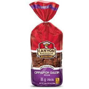 Canyon Bakehouse Cinnamon Raisin Bread (Pack of 4)