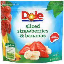 Dole Frozen, Sliced Strawberries & Bananas, 14oz (Pack of 6)