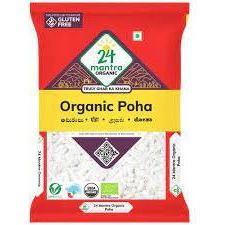 24 Mantra Organic Poha (Flattened Rice/Atukulu) (500g)
