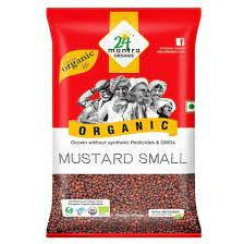 Organic Mustard Seeds Small USDA Certified Organic European Union Certified Organic Pesticides Free Adulteration Free Sodium Free - Pack of 2 X 7 Ounces (14 Ounces) - 24 Mantra Organic