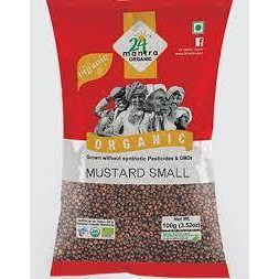 Organic Mustard Seeds Small USDA Certified Organic European Union Certified Organic Pesticides Free Adulteration Free Sodium Free - Pack of 2 X 7 Ounces (14 Ounces) - 24 Mantra Organic