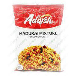 Adarsh Madurai Mixture, Spicy Madurai-Style Savory Snack Mix, Pack of 6 x 12 oz Pouches