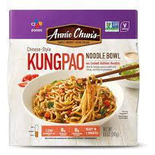 Annie Chun's Kung Pao Noodle Bowl | Vegan, Shelf-Stable, 8.5-oz (Pack of 6), Chinese-Style Microwaveable Ready Meal