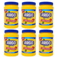 Argo 100% Pure Corn Starch, 16 Oz, Pack of 6