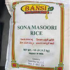 Bansi, Sona Masoori Rice, 10 Pound(LB)