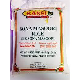 Bansi, Sona Masoori Rice, 20 Pound(LB)