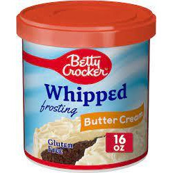 Betty Crocker Whipped Butter Cream Frosting (Pack of 3) 12 oz Tubs