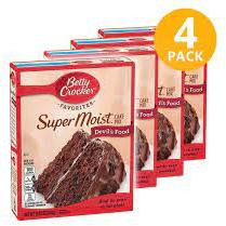 Betty Crocker Super Moist Devil's Food Cake Mix, 15.25 oz (Pack of 4)