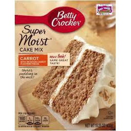 Betty Crocker Super Moist Carrot Cake Mix (Pack of 4)