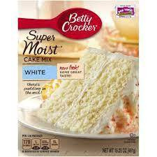 Betty Crocker Super Moist Cake Mix - White (Pack of 24)