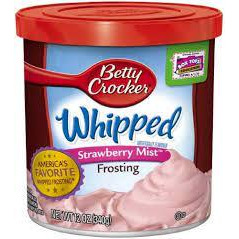 Betty Crocker Frosting Whipped Strawberry Mist 12.0 Oz (Pack of 6)
