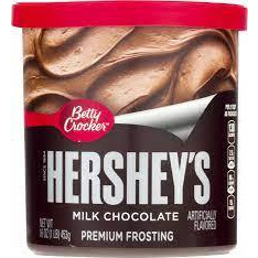 Betty Crocker Hershey's Milk Chocolate Frosting 16 Oz. Canister (Pack of 10)