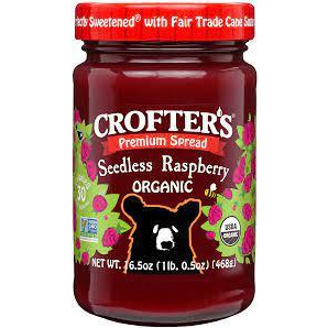Crofter's Organic, Premium Spread, Raspberry, 16.5 oz (468 g) Crofter's Organic, Premium Spread, Raspberry, 16.5 oz (468 g) - 2pcs