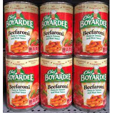 Chef Boyardee, Beefaroni, 15oz Can (Pack of 6)