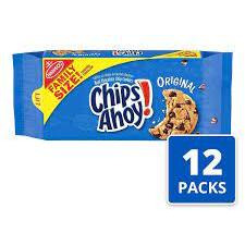 CHIPS AHOY Original Chocolate Chip Cookies, Family Size, 12 - 18.2 oz Packs