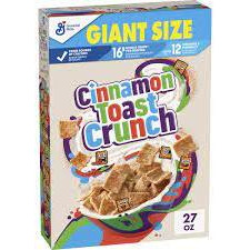 Cinnamon Toast Crunch, Cereal with Whole Grain, 8 Boxes, 27 oz