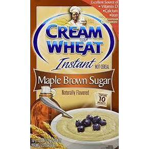 Cream of Wheat Maple Brown Sugar Instant Hot Cereal 12.5 Oz(pack of 4 Boxes40packet