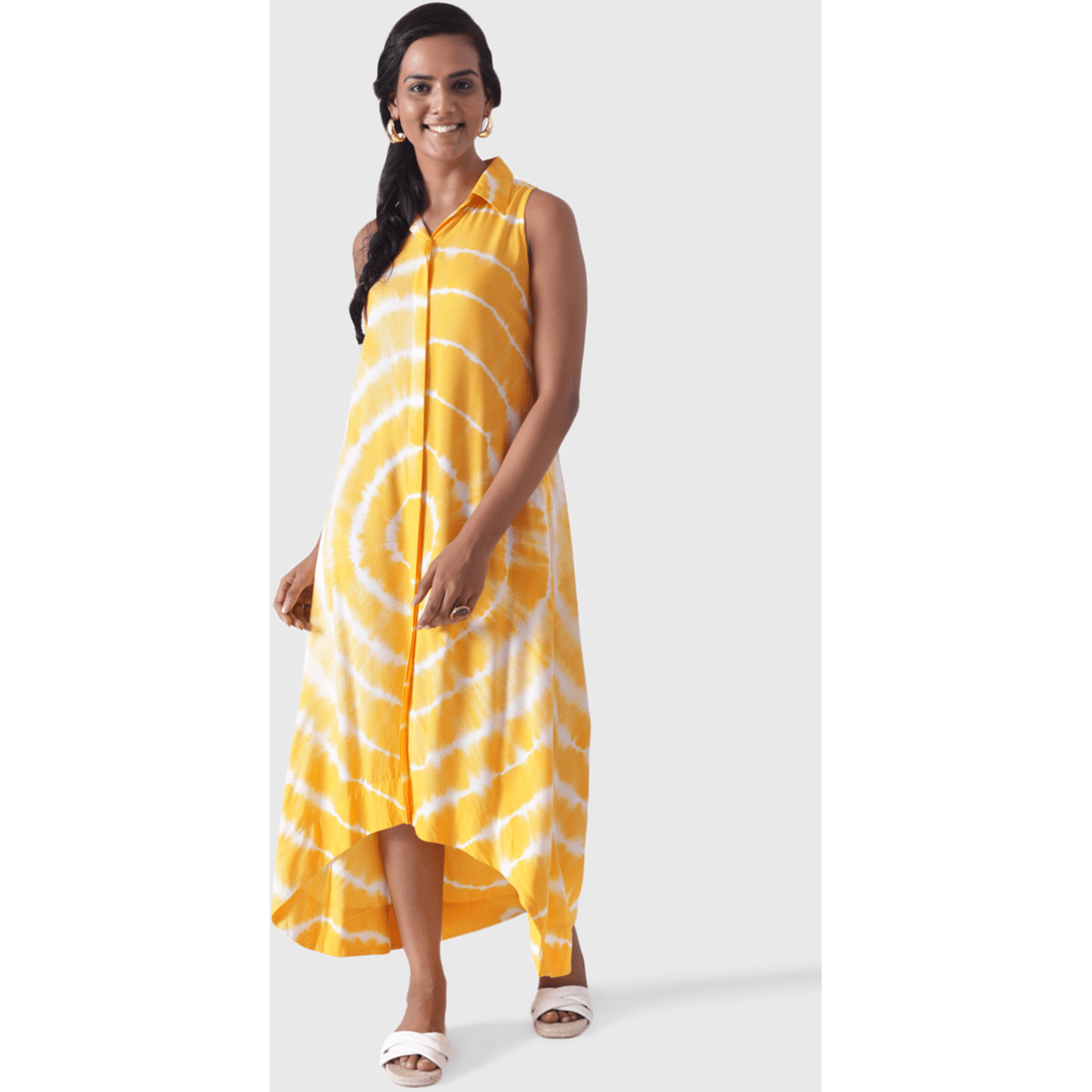JULIET (Size S, Color Mango circle tie-dye)