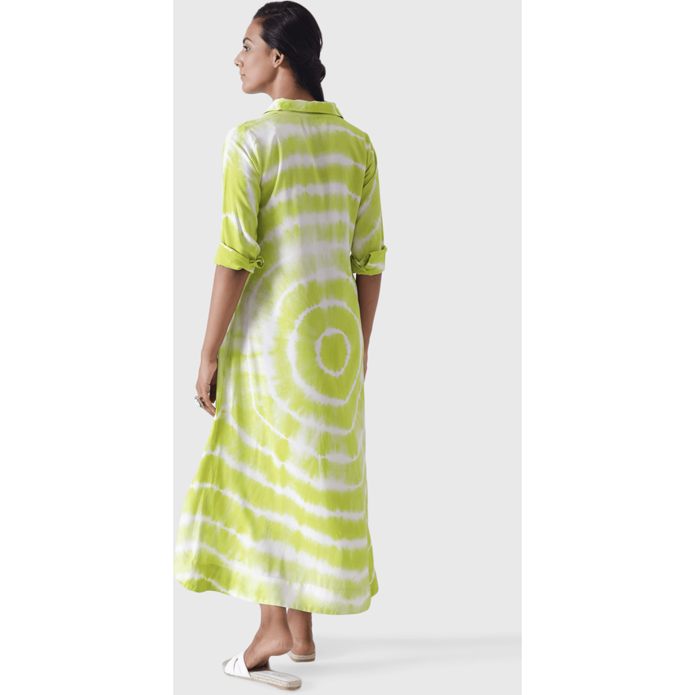 VINESSA (Size L, Color Lime circle tie-dye)