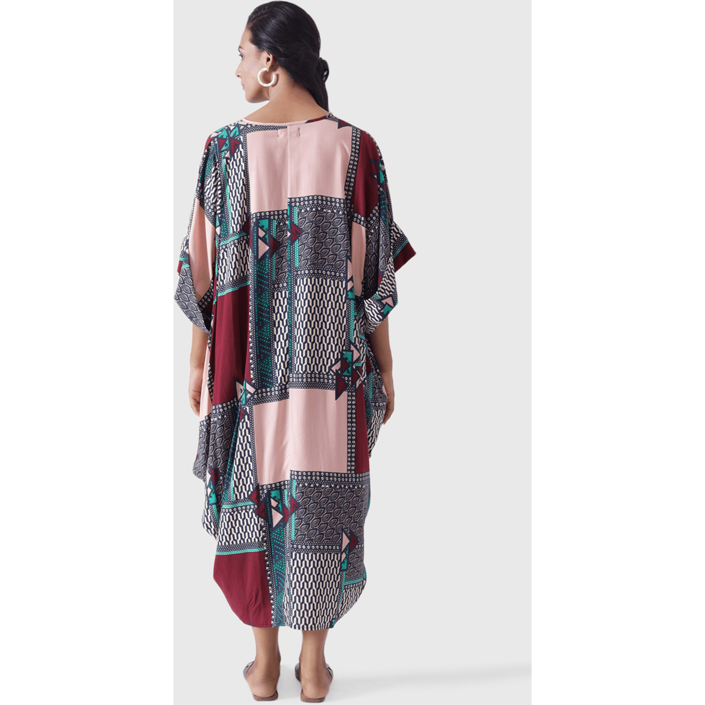 70's KAFTAN (Size XXL, Color Patchwork Print)