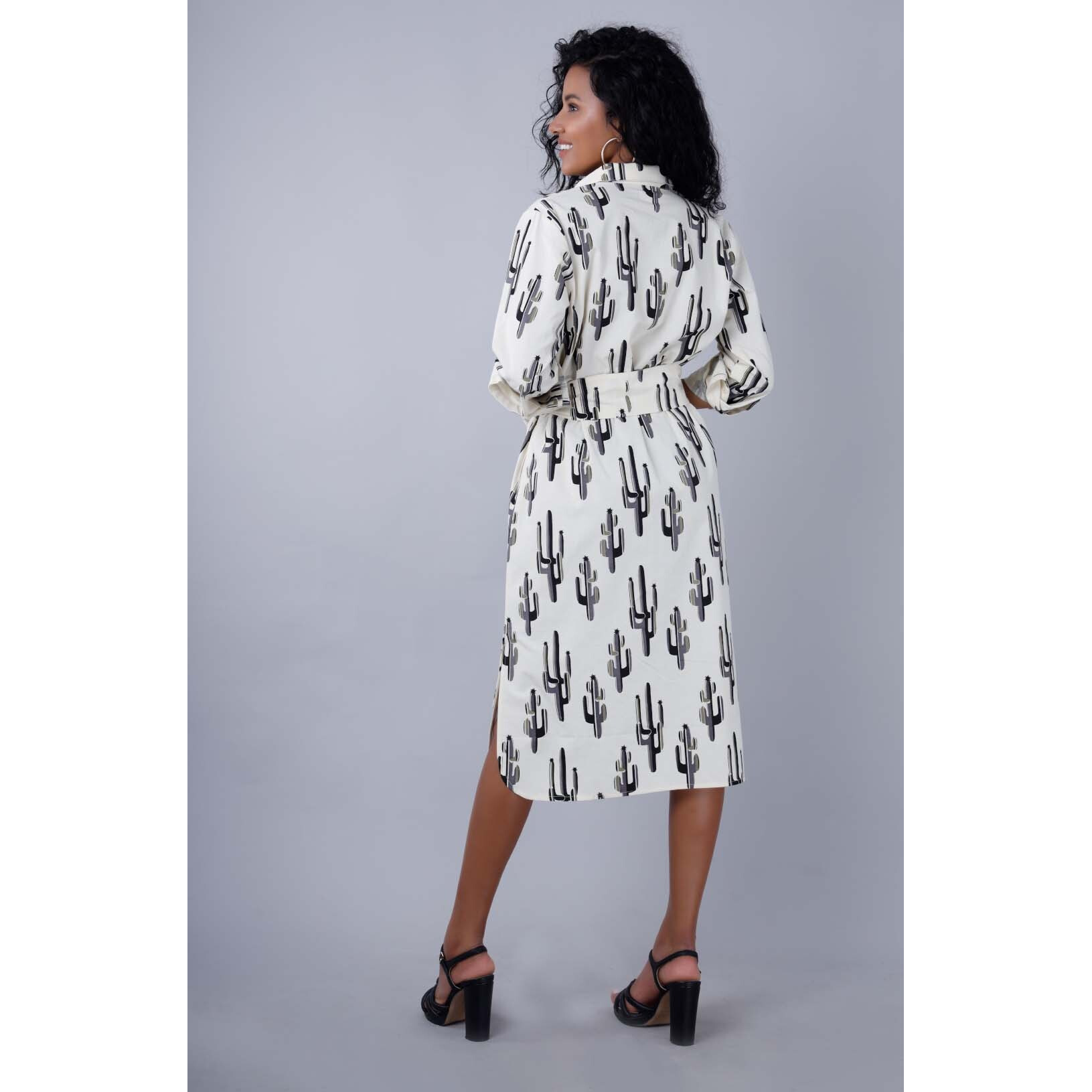 VALERIE (Size M, Color Cactus Print)