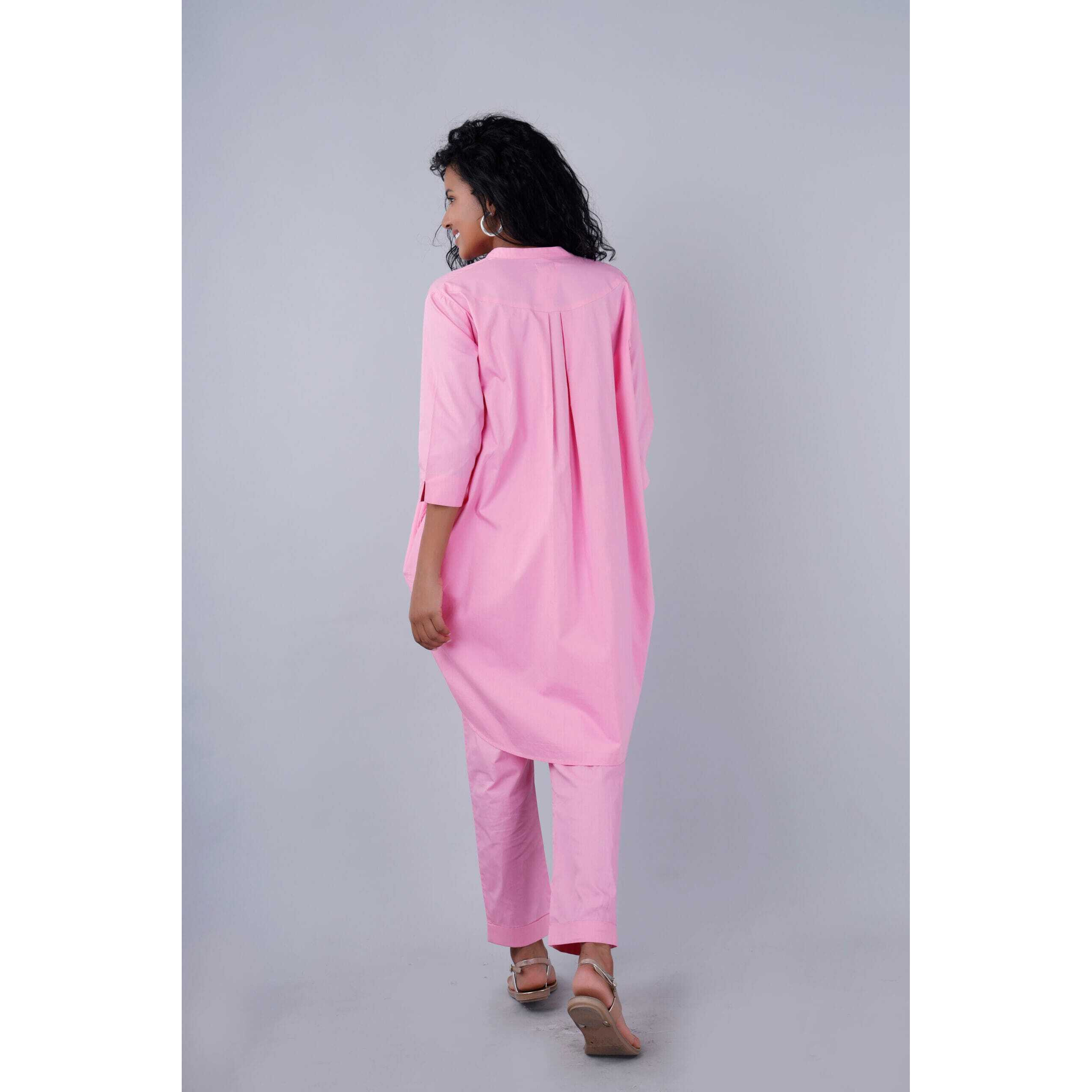 Malibu Co-ord Set (Size L, Color Pink)