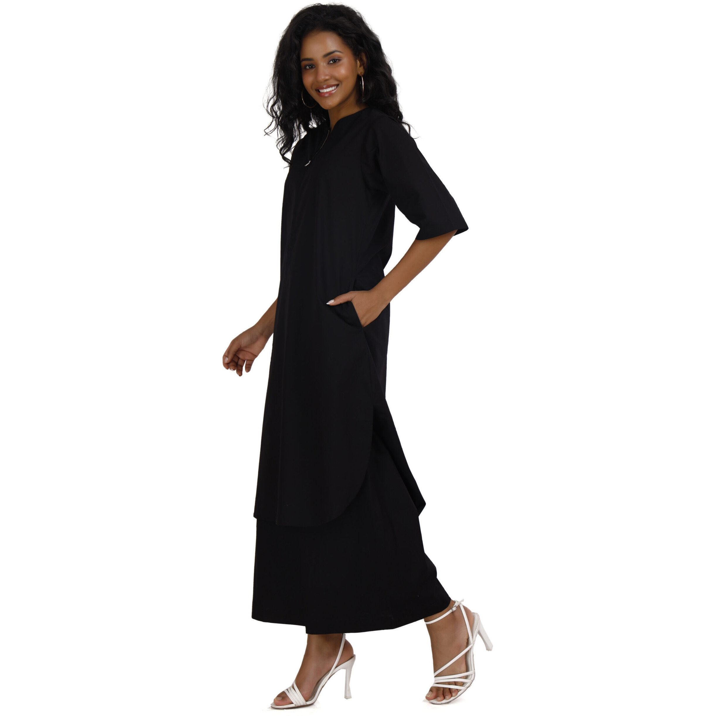 Zoya Co-ord Set (Size S, Color Black)