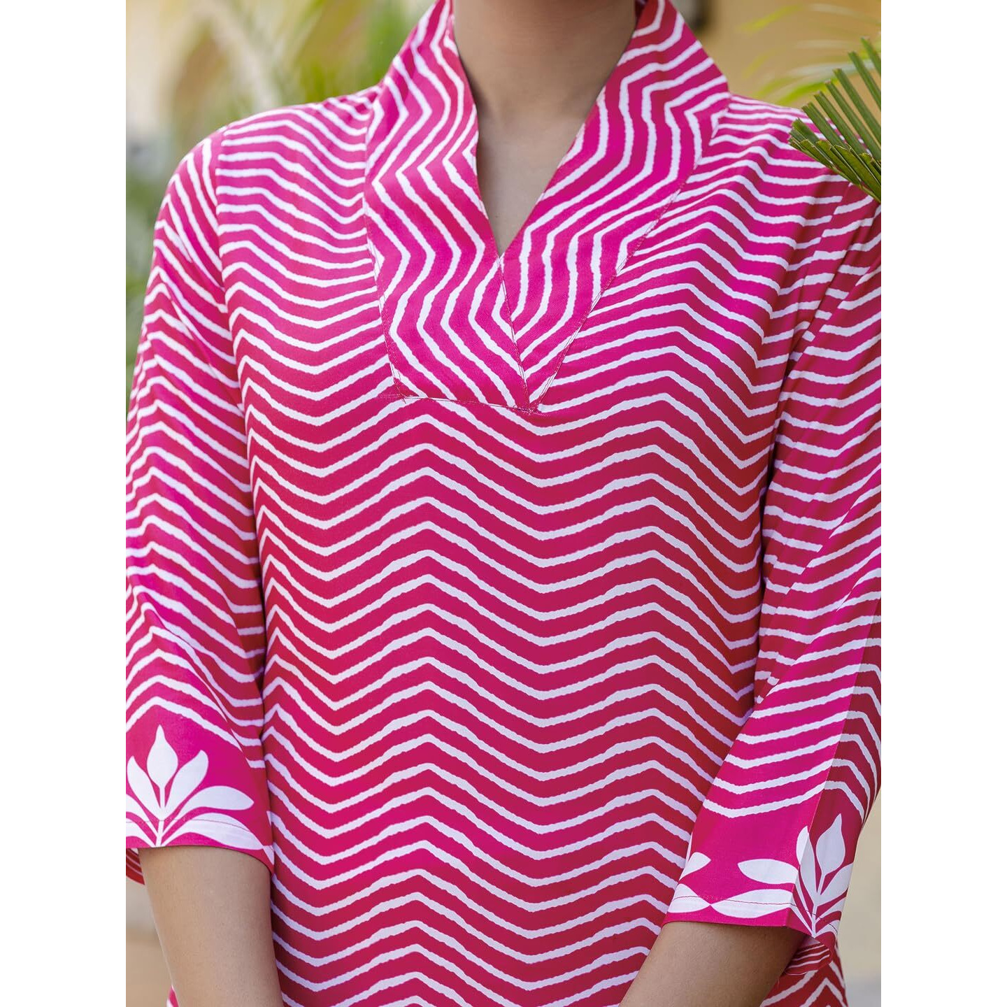 Navlik Women's Rayon Printed Straight Kurta with Pant and Dupatta Sets (NK-558) (Size XX-Large, Color Pink)