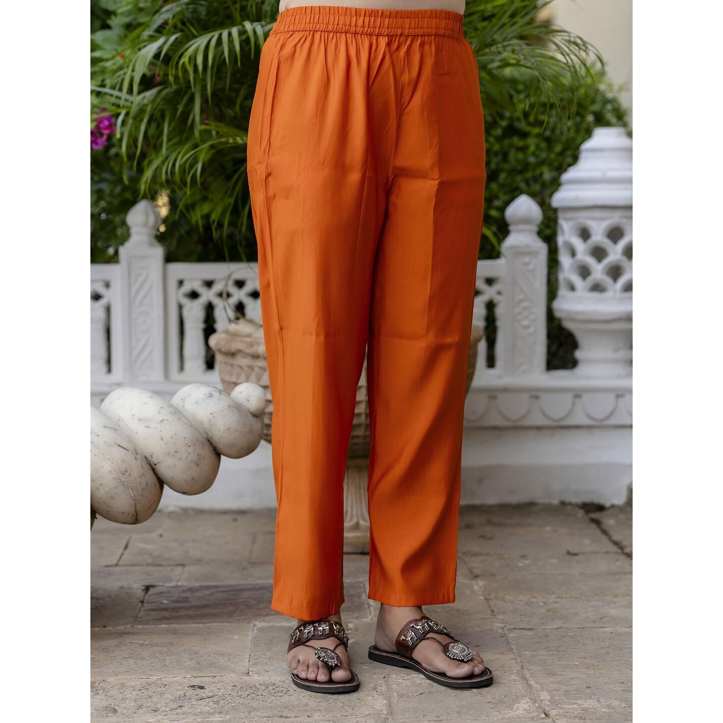 Navlik Women's Chanderi Viscose with full Inner Embroidered Straight Kurta with Pant And Dupatta Sets (NK-611)
